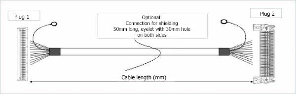 Cable plan for LVDS and backlight cables